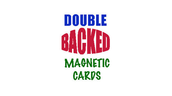 Magnetic Card- Bicycle Cards (2 Per Package) Double Back Blue by Chazpro