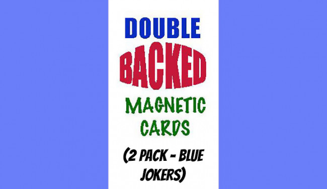Magnetic Cards (2 pack/Blue Jokers) by Chazpro Magic - Magnetkarten