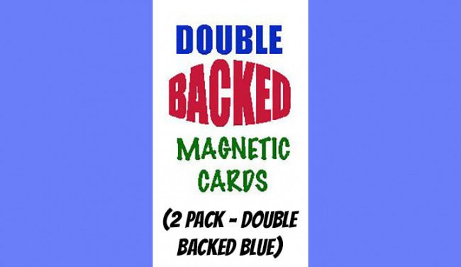 Magnetic Cards (2 pack/double back blue) by Chazpro Magic - Magnetkarten