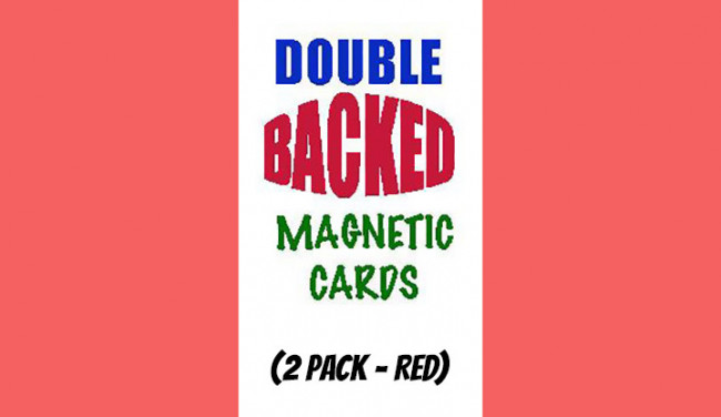 Magnetic Cards (2 pack/Red) by Chazpro Magic - Magnetkarten