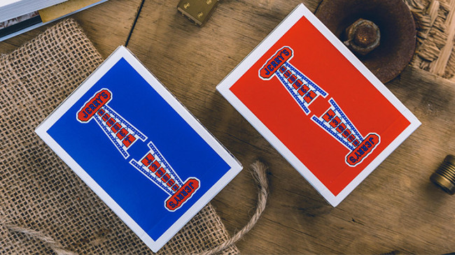 Modern Feel Jerry's Nuggets GAFF Deck (Rot und Blau gemischt) - Trickkarten