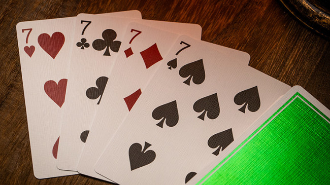 NOC (Green) The Luxury Collection by Riffle Shuffle x The House of - Pokerdeck