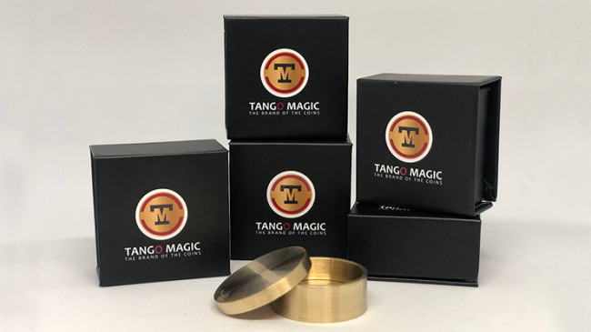 Okito Coin Box (BRASS)(B0028) One Dollar by Tango Magic