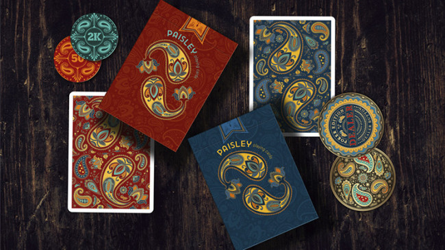 Paisley Poker Blue by by Dutch Card House Company - Pokerdeck