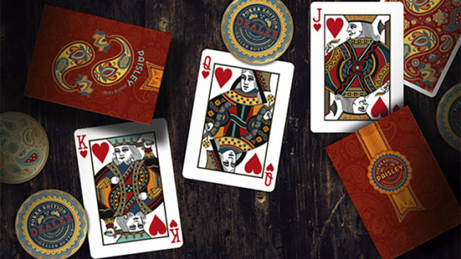 Paisley Poker Red by by Dutch Card House Company - Pokerdeck