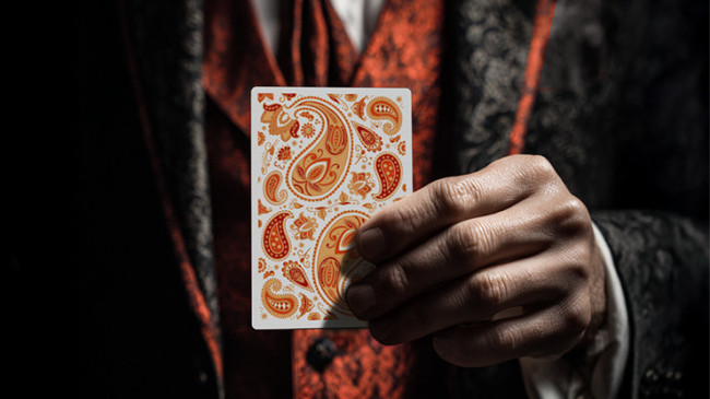 Paisley Ton sur Ton Poudre Orange workers Deck
