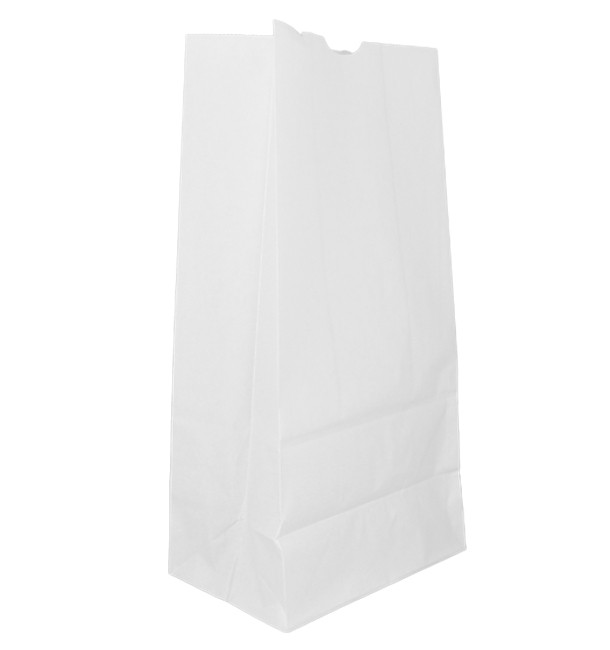 Papiertüten - Weiß - Paper Bags - 10 Stück - 18x11x34 cm, 60g/m² - ERSATZ für Refilled und Cube in Bottle