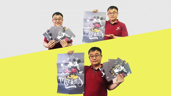 Paper Restore (MICKY & MINI) by JL Magic - Poster Wiederherstellung