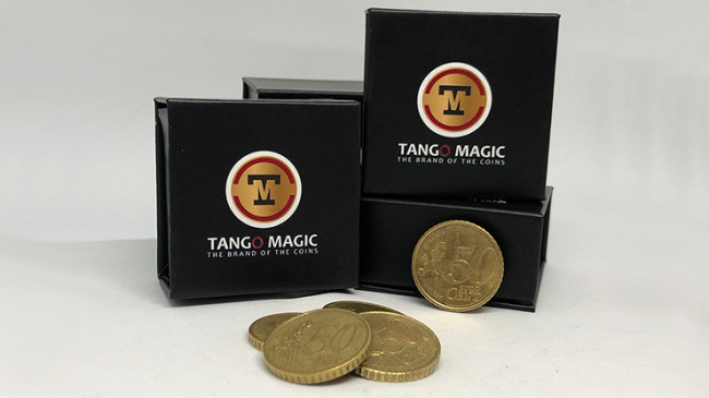 Perfect Shell Coin Set Euro 50 Cent (Shell and 4 Coins E0091) by Tango Magic