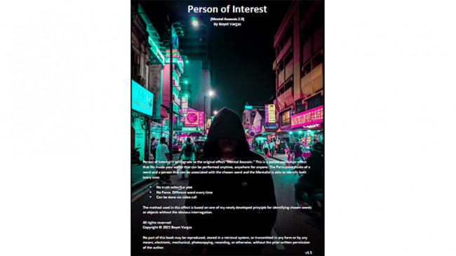 Person of Interest by Boyet Vargas - eBook - DOWNLOAD