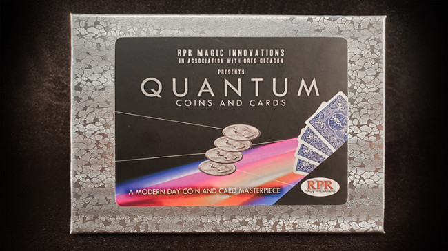 Quantum Coins (Euro 50 cent Blue Card) by Greg Gleason and RPR Magic Innovations