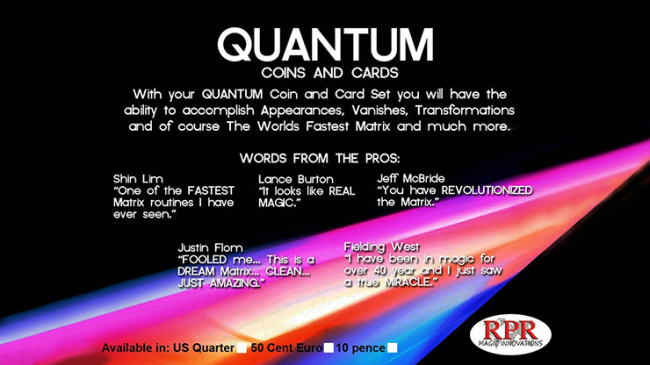 Quantum Coins (Euro 50 cent Red Card) by Greg Gleason and RPR Magic Innovations