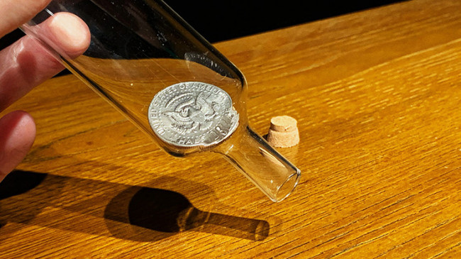 REAL COIN IN BOTTLE by Bacon Magic - Half Dollar - Münze in Flasche