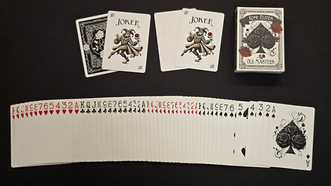 Rose Elites - Old Masters (Black) - Pokerdeck