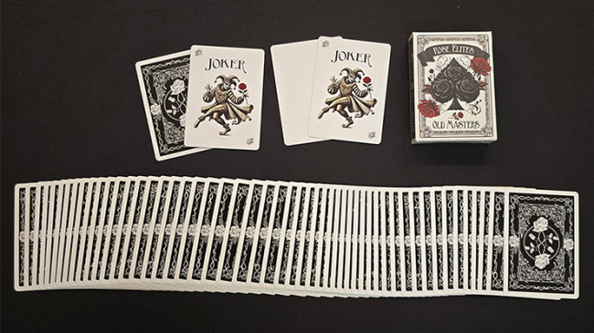 Rose Elites - Old Masters (Black) - Pokerdeck