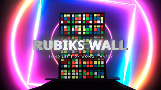 RUBIKS WALL Complete Set by Bond Lee (Two Part Item) - Bühnenillusion mit Rubiks Würfel