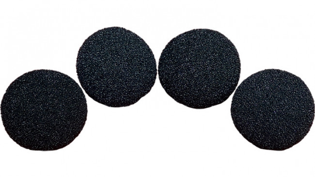 Schaumstoffbälle - 2 Zoll - Schwarz - Sponge Balls - PRO - 4 Stück
