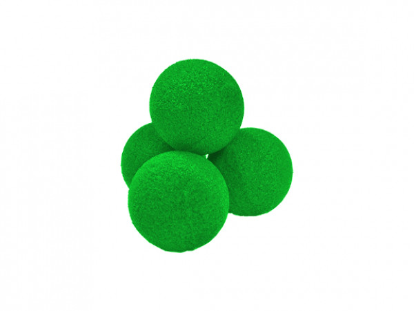 Schaumstoffbälle Grün - 1.5 Zoll - High Density Ultra Soft - Sponge Balls - 4 Stück