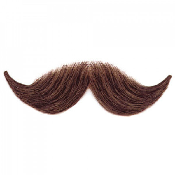 Schnurrbart Elegeant Echthaar braun klein: zauberbox.at