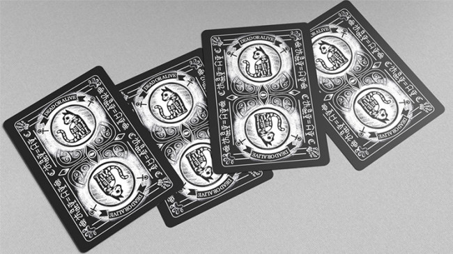Schrodinger's Cat: Quantum Gilded Dead Black - Pokerdeck