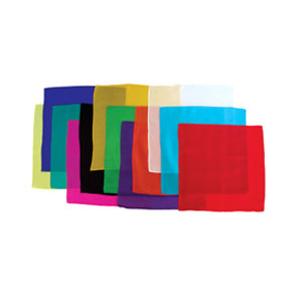 Seidentücher Set - 30 x 30 cm - 12 Stück verschiedene Farben