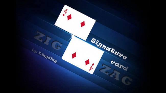 Signature Card Zig Zag by Dingding - Video - DOWNLOAD