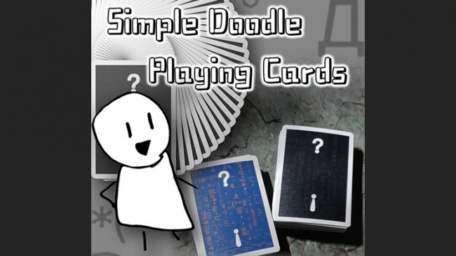 Simple Doodle (Mono) by Bacon Playing Card - Pokerdeck