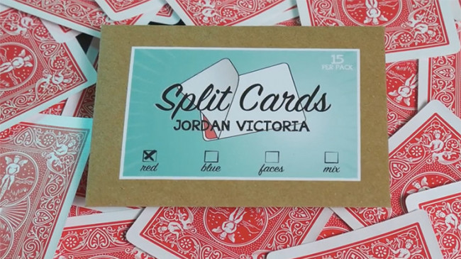 Split Cards 15 ct. (Red) by PCTC