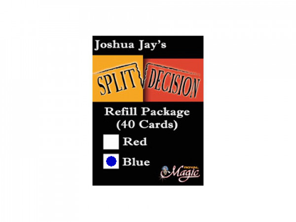 Split Decision by Joshua Jay - Refill - Blau - Ersatzkarten