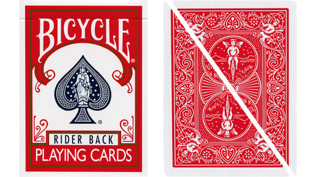 Split Pop Eyed Popper Deck Bicycle (Red)