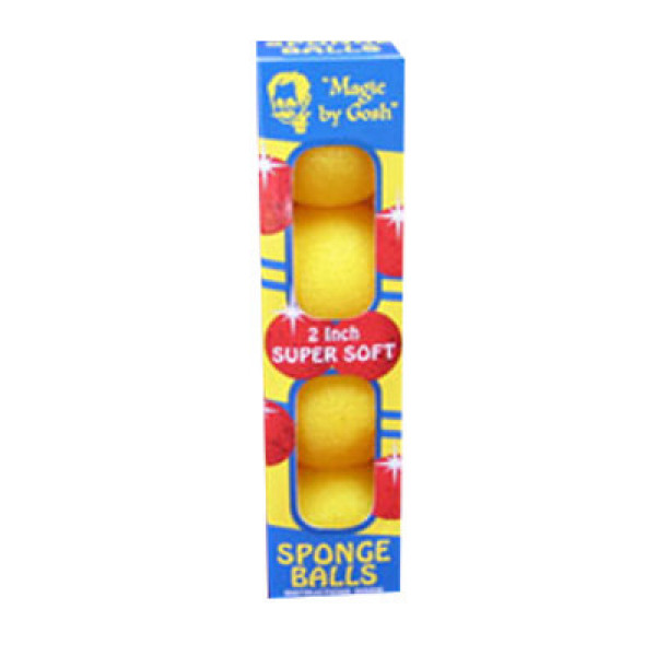 Schaumstoffbälle - 1.5 Zoll - Gelb - Sponge Balls - Super Soft - 4 Stück