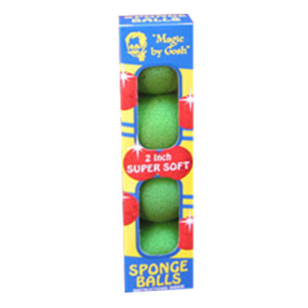 Schaumstoffbälle - 1.5 Zoll - Grün - Sponge Balls - Super Soft - 4 Stück