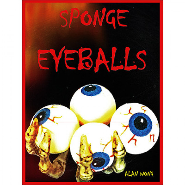 Sponge Eyeballs by Alan Wong - 4 Stück - Auge aus Schaumstoff - Fake Augen - Halloween