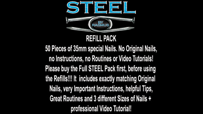 STEEL Refill Nails 50 ct. (35mm) by Rasmus