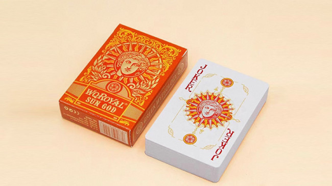 Sun God Greek Mythology Themed Orange Edition - Pokerdeck