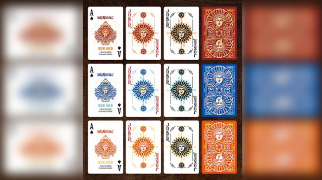 Sun God Greek Mythology Themed Red Edition - Pokerdeck