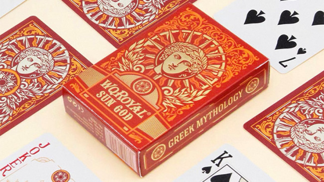 Sun God Greek Mythology Themed Red Edition - Pokerdeck