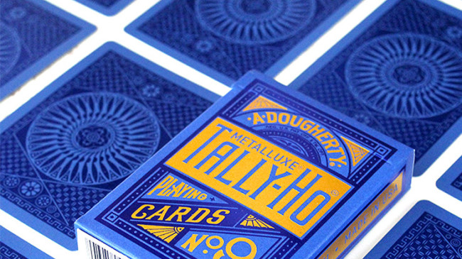 Tally Ho Blue (Circle) MetalLuxe by US - Pokerdeck