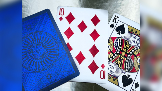 Tally Ho Blue (Circle) MetalLuxe by US - Pokerdeck