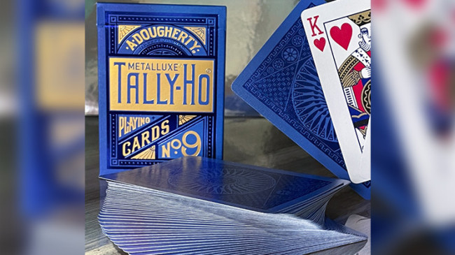 Tally Ho Blue (Circle) MetalLuxe by US - Pokerdeck