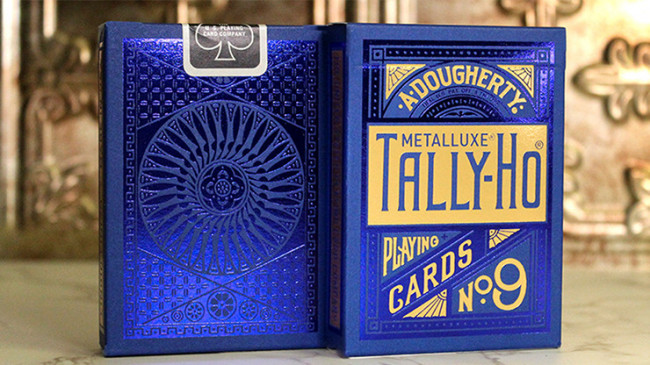 Tally Ho Blue (Circle) MetalLuxe by US - Pokerdeck