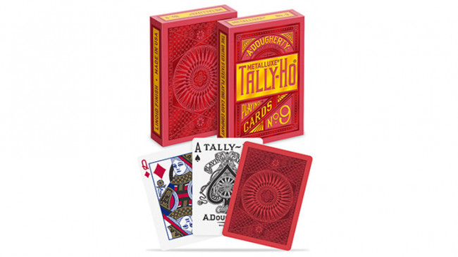 Tally-Ho Red (Circle) MetalLuxe by US - Pokerdeck