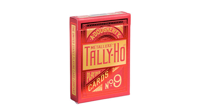 Tally-Ho Red (Circle) MetalLuxe by US - Pokerdeck