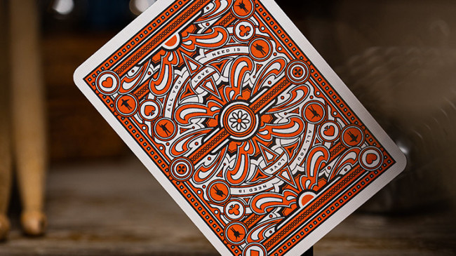 The Beatles (Orange) Playing Cards by theory11 - Pokerdeck