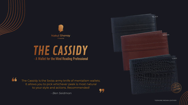 THE CASSIDY WALLET BLACK by Nakul Shenoy - Peek Wallet - Mentaltrick