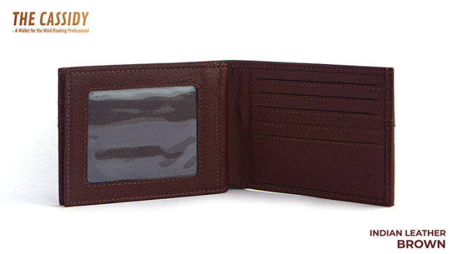 THE CASSIDY WALLET BROWN by Nakul Shenoy - Peek Wallet - Mentaltrick