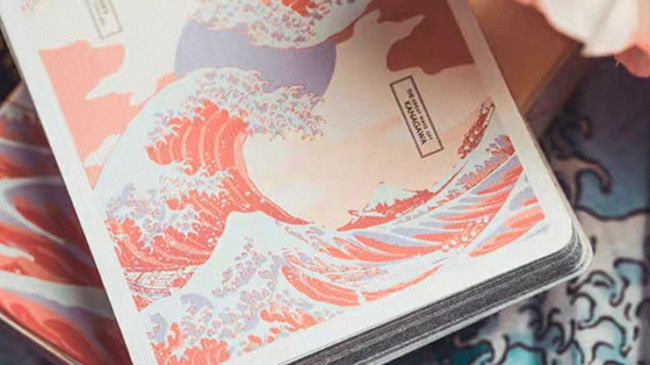 The Great Wave off Kanagawa V3 (Autumn Maple / Peachy Pink) - Pokerdeck