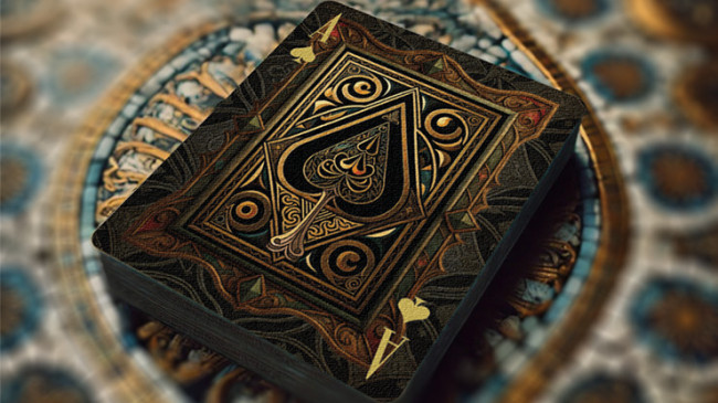 The Spirit of Cubism (Dark Red) Playing Cards