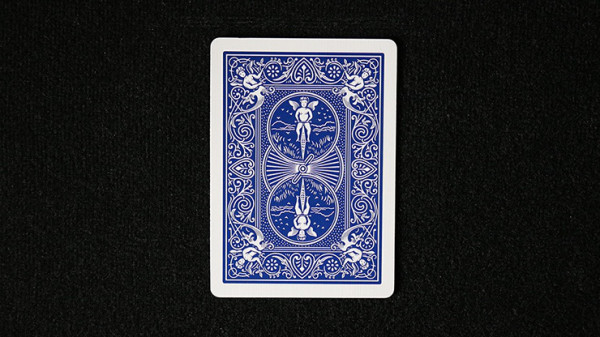 Gaff Card - (3 1/2 of Clubs) - Bicycle - Blau
