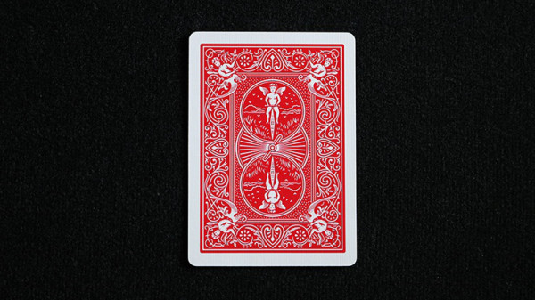 Gaff Card - (3 1/2 of Clubs) - Bicycle - Rot
